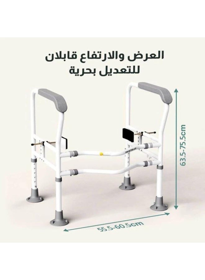 Fordeal Toilet safety frame with enhanced support for theelderly and disabled - Image 5