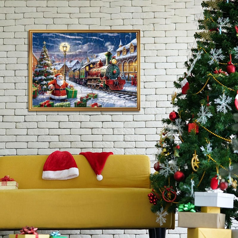 klarako Advent Calendar 2023, Christmas Advent Calendar 2023, Christmas Scene 24 Days Jigsaw Puzzles Countdown Calendars For Kids, Boys, Girls, Teens, Over 1000 Pieces Puzzle Advent Calendar 2023 (C) - Image 4