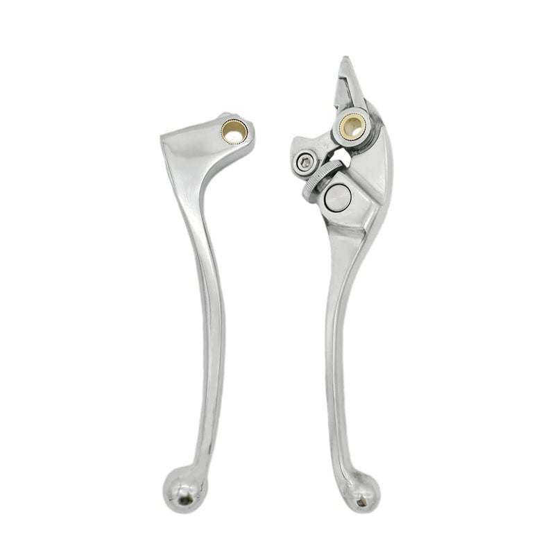 S SYUU Motorcycle Replacement Brake Clutch Hand Lever Compatible with Honda CBR 600 F1F2F3F4F4i 19872007 CBR 900 RR 19931999 CB 900 919 Hornet 20022006 CB 600 Hornet 19982006 Polished Silver