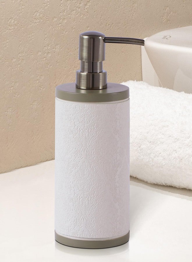 Obsessions Soap & Lotion Dispenser, Polyresin, Ideal for Bathroom, Kitchen Vanity 320ml, Beige - Image 1