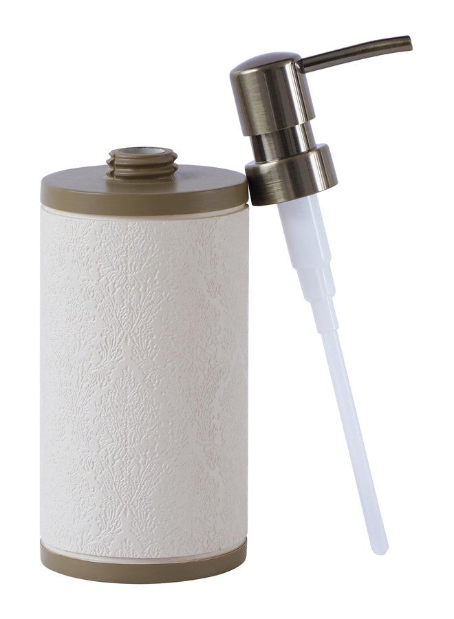 Obsessions Soap & Lotion Dispenser, Polyresin, Ideal for Bathroom, Kitchen Vanity 320ml, Beige - Image 4