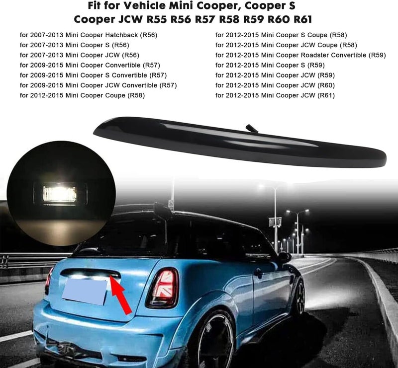 DOCAS Rear Trunk Hatch Handle with Lamp for Mini Cooper - Image 3