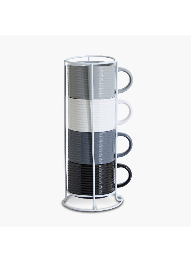 Home Box Davis 4-Piece Coffee Mug Set - 300 ml  - Image 5