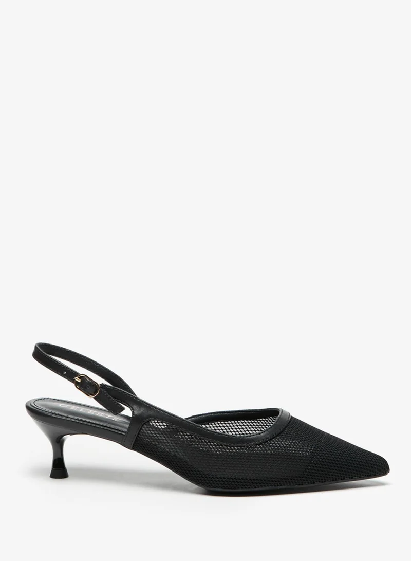 Celeste Pointed Toe Mid Heel Pump