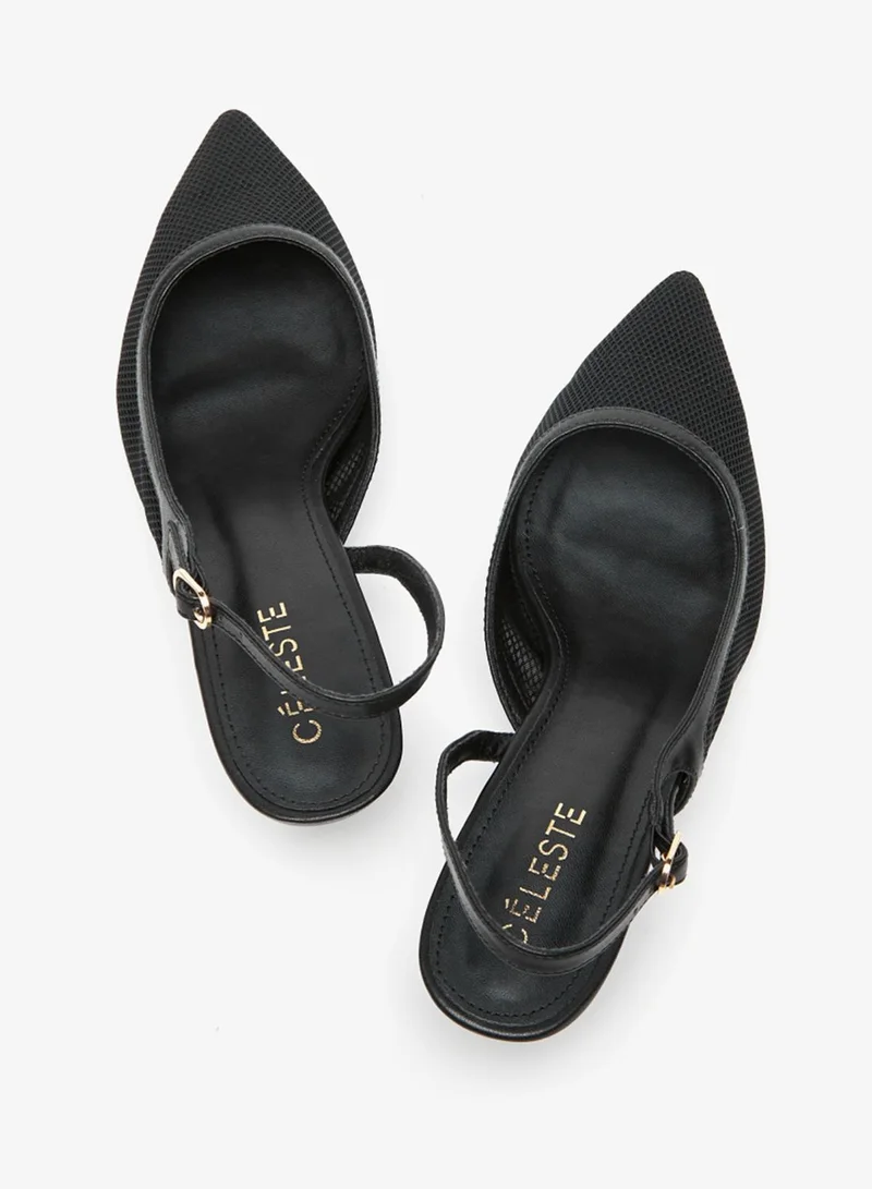 Celeste Pointed Toe Mid Heel Pump