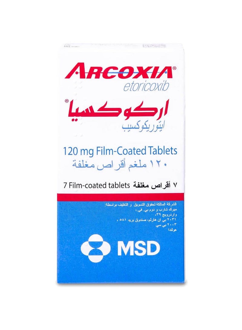 Arcoxia 120 mg Tablet 7pcs