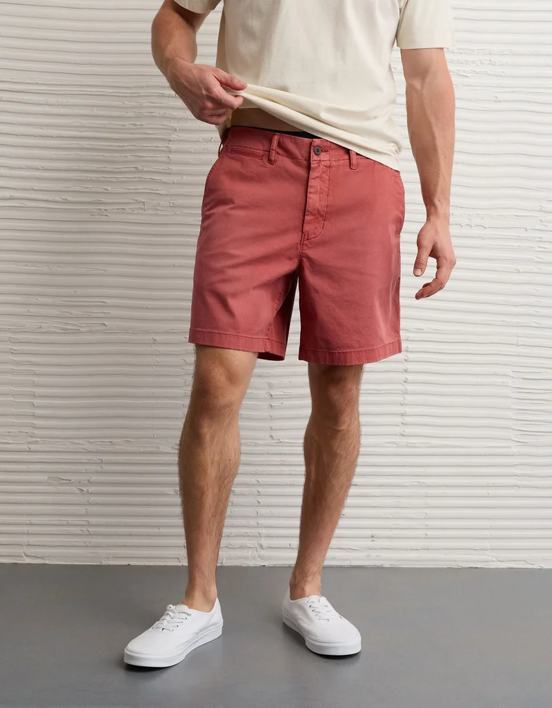 American Eagle AE 7" Flex Khaki Short