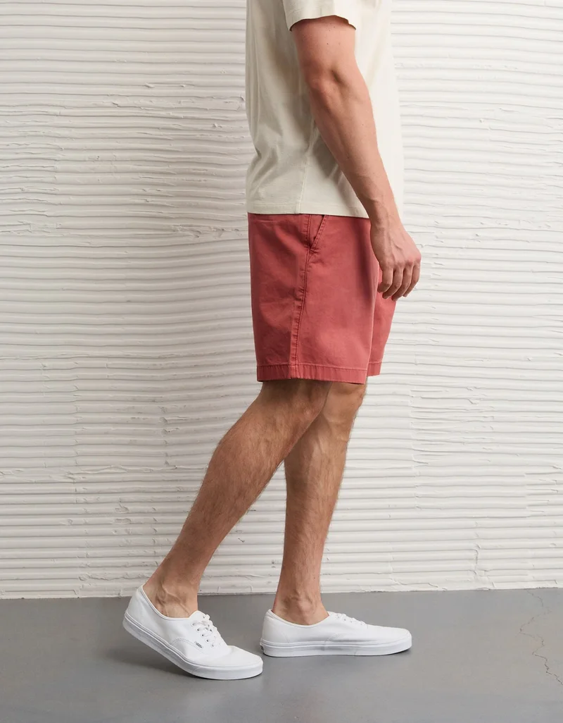 American Eagle  AE 7" Flex Khaki Short for Men | Best Price UAE