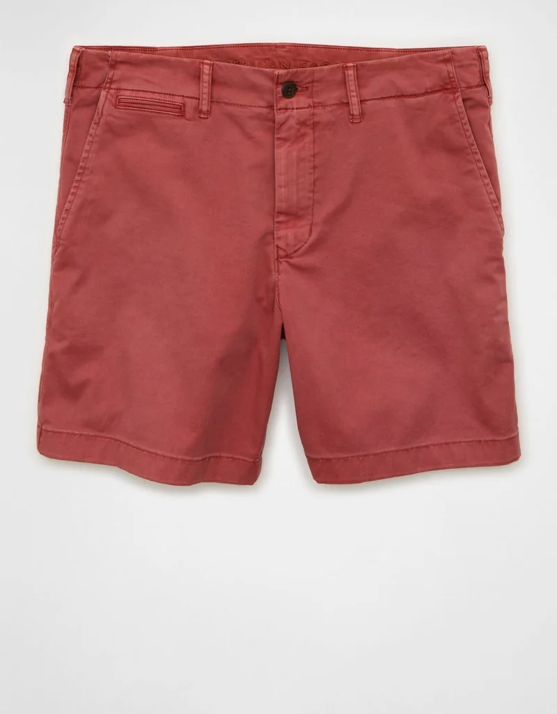 American Eagle  AE 7" Flex Khaki Short for Men | Best Price UAE