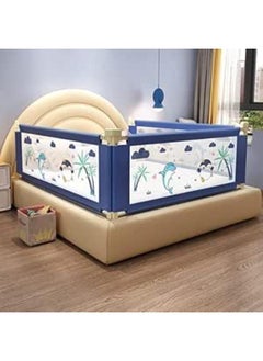 Generic Kids-Toys Crib Guardrail for Playpen and Crib Rails, One Side - Size:180cm (Blue) 