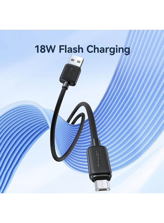 Usams US-SJ690 USB to Micro USB 2A Striped Fast Charge Data Cable, Length:1m - Image 3