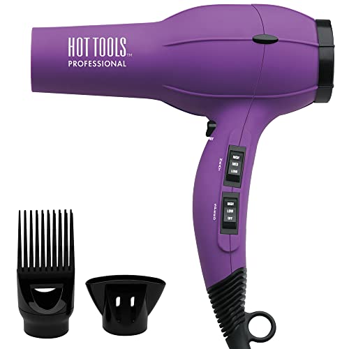 Hot Tools Pro Artist 1875W Turbo Ionic Dryer | Smooth, Frizz Free Blowouts (Purple) - Image 1