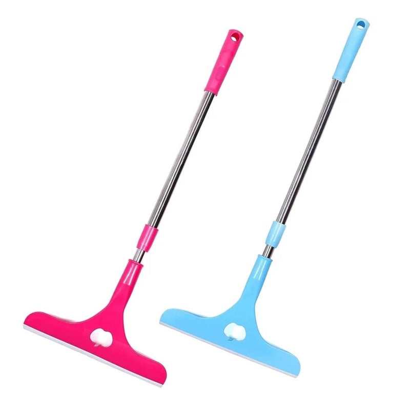 Quaxly Cleaning Glass Wiper Window Cleaner Long Handle Glass Kitchen and Bathroom Tool Pack of 1 - Image 2