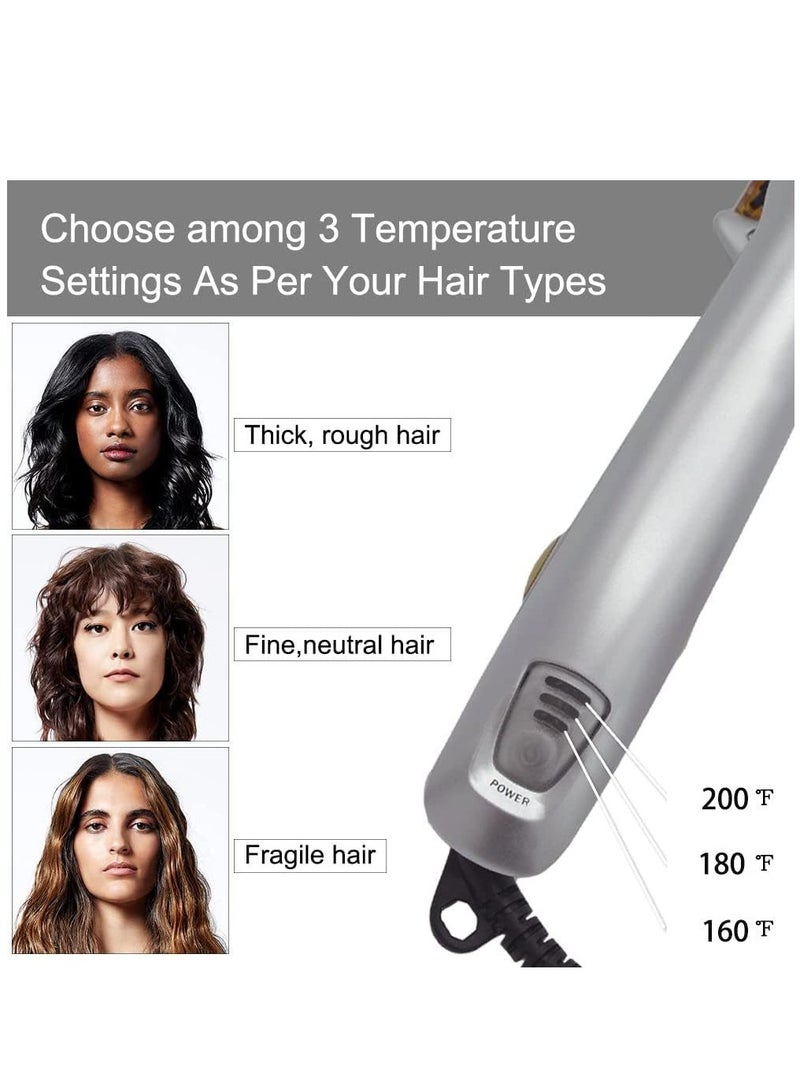Excefore PTC Heated 2-in-1 Hair Style Tool, Even Heat, 3 Temperature Settings, Easy to Operate, Quick and Professional Hair Salon, for All Hairstyles - Image 5