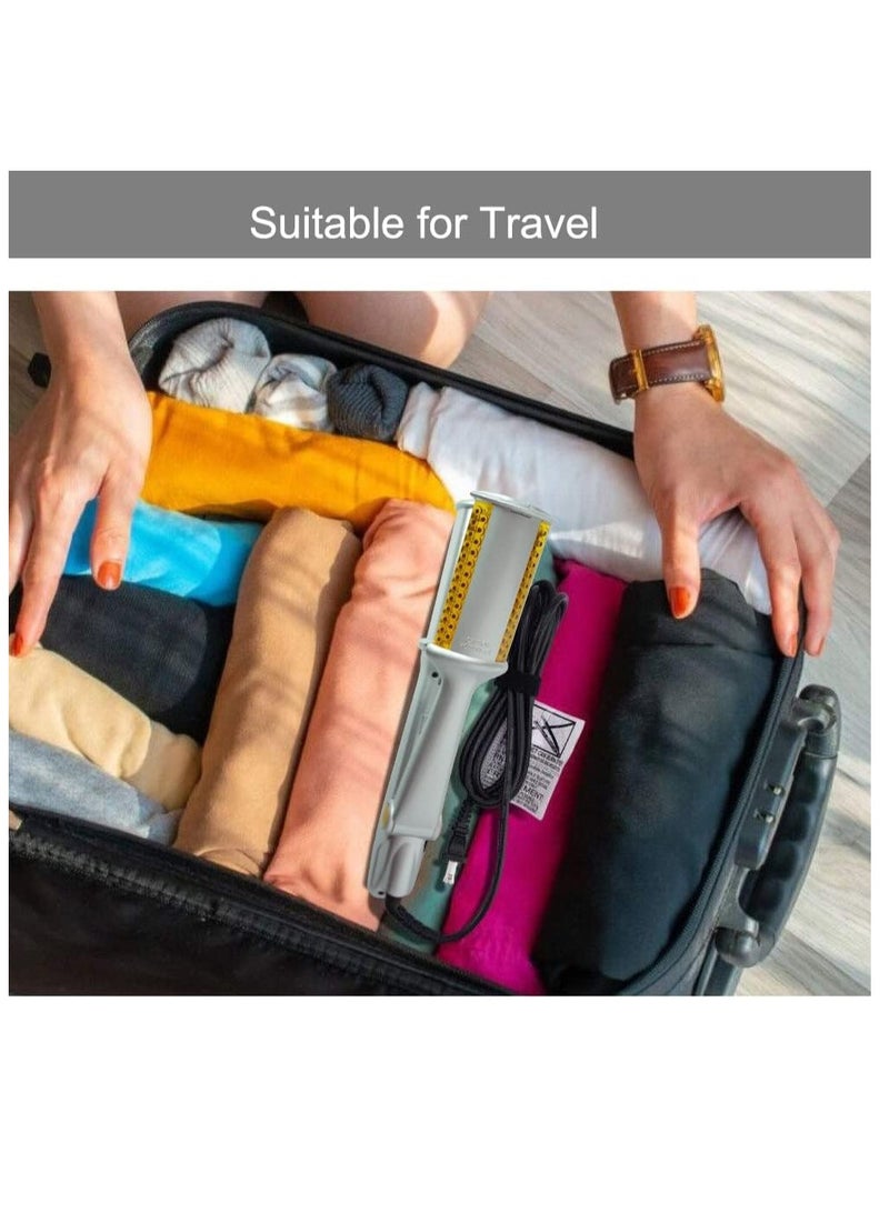 Excefore PTC Heated 2-in-1 Hair Style Tool, Even Heat, 3 Temperature Settings, Easy to Operate, Quick and Professional Hair Salon, for All Hairstyles - Image 4