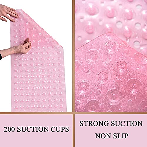 Sheepping Baby Bath Mat for Tub Non Slip Extra Long Cover Bathtub Mat for Toddler Kids 40 X 16 Inch - Eco Friendly Infant Bath Tub Mat with 200 Big Suction Cups,Machine Washable Shower Mat - Image 4