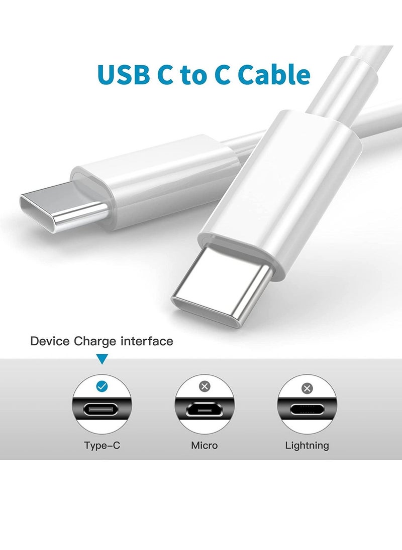 Raxoom 2Pack 2M USB C to USB C Apple Fast Charging Cable for MacBook Pro Air/2020/2019/2018/2017/2016/IPad Air 4/5/iPad Pro 12.9/11 - Image 3