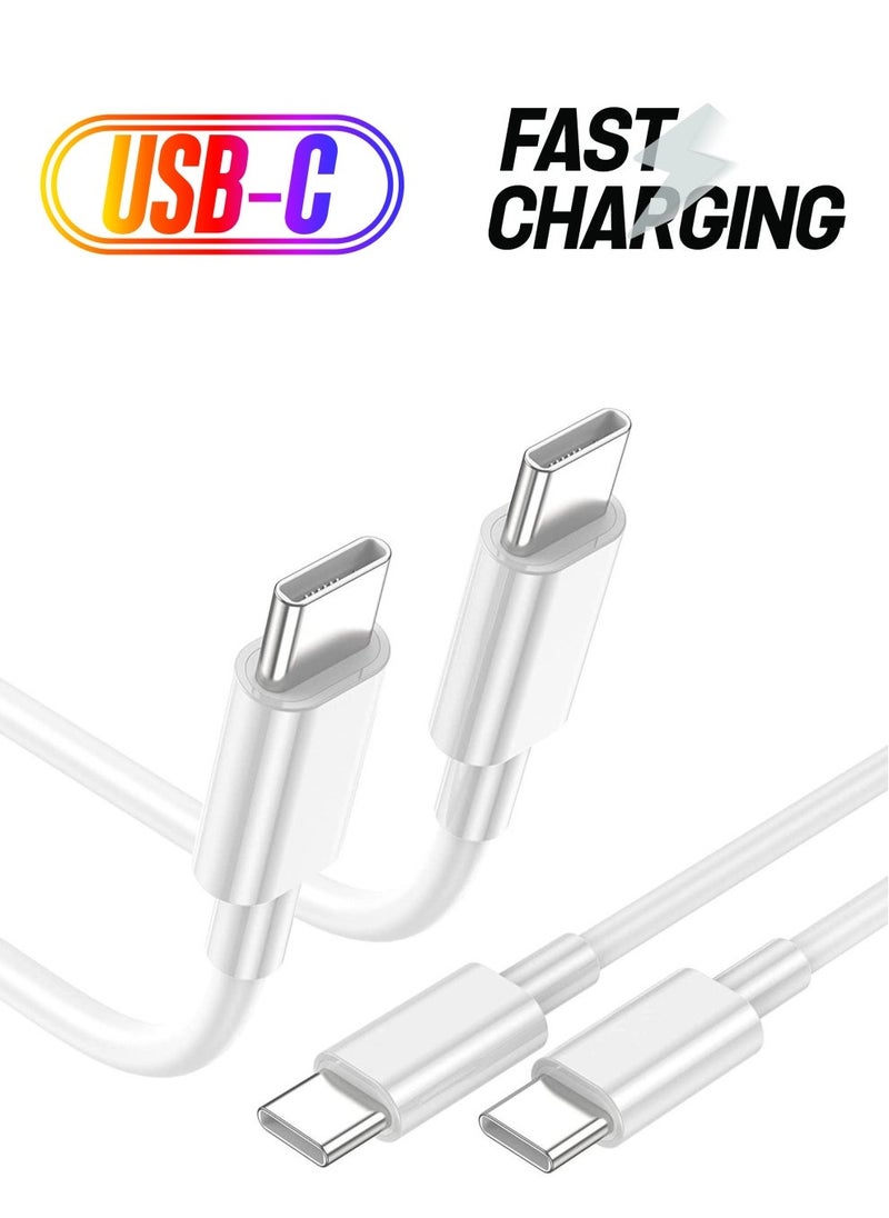 Raxoom 2Pack 2M USB C to USB C Apple Fast Charging Cable for MacBook Pro Air/2020/2019/2018/2017/2016/IPad Air 4/5/iPad Pro 12.9/11 - Image 1