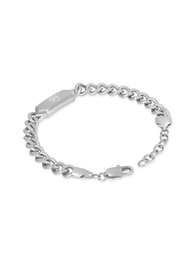 Ducati Leggenda Silver Stainless Steel Chain Bracelet For Men 190mm - Image 2