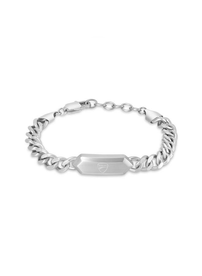 Ducati Leggenda Silver Stainless Steel Chain Bracelet For Men 190mm - Image 1