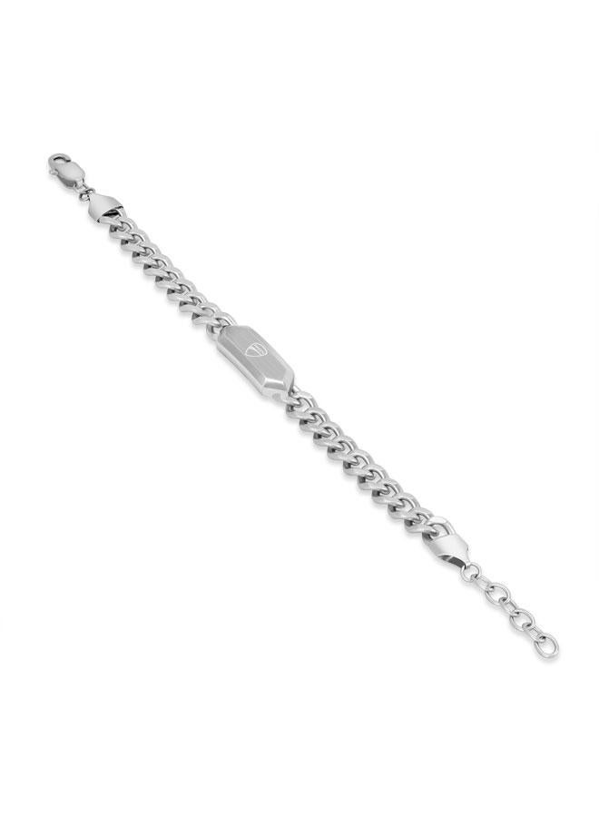 Ducati Leggenda Silver Stainless Steel Chain Bracelet For Men 190mm - Image 3