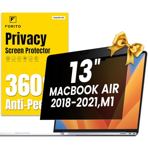 FFORITO F FORITO 360° Privacy Screen Protector Compatible with MacBook Air 13 inch (2018, 2019, 2020, 2021, M1), Anti Peeping, Anti Glare and Scratch Resistant Laptop Privacy Screen Shield - Image 1
