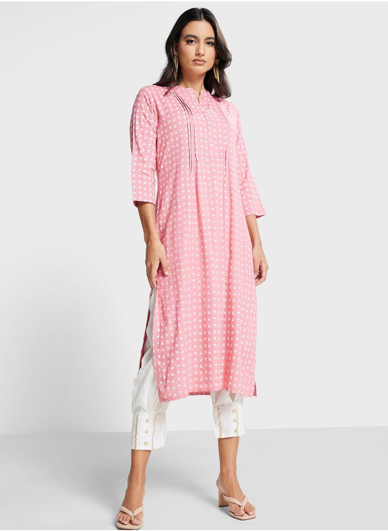 kolaba - Floral Printed Kurti - Image 1