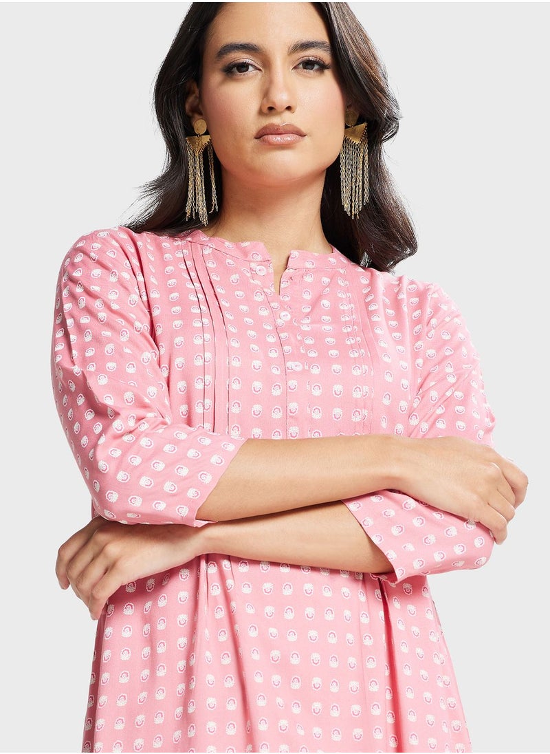 kolaba - Floral Printed Kurti - Image 1