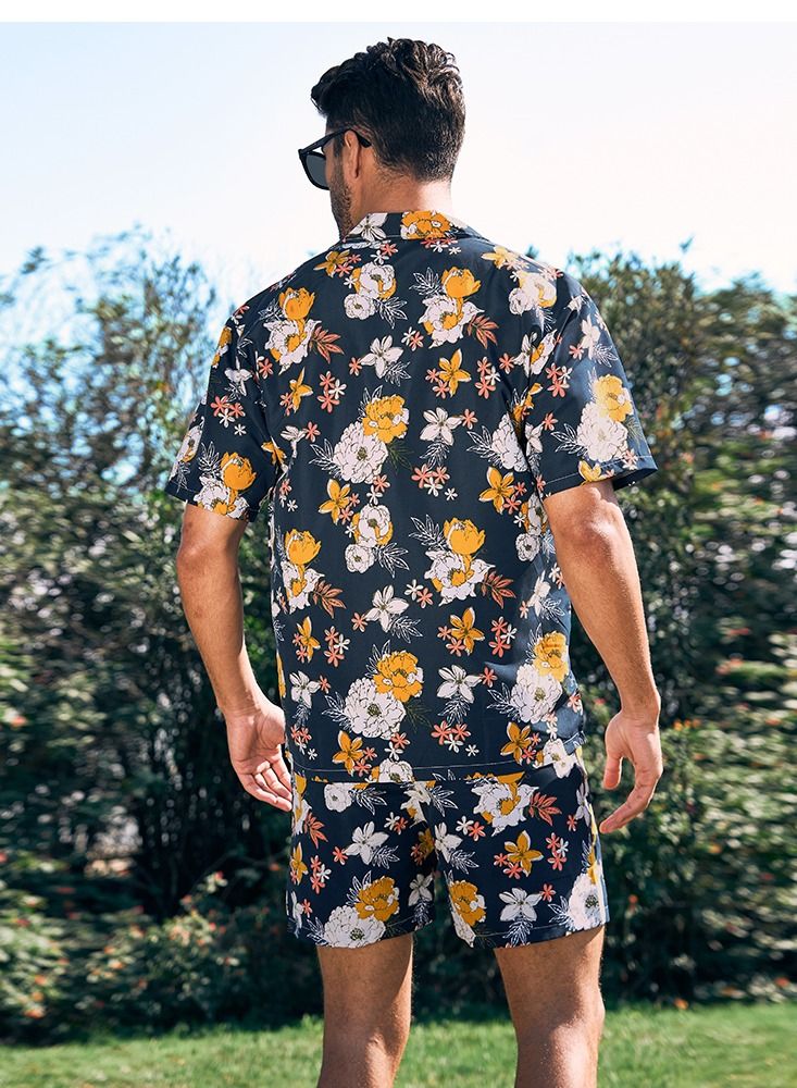 Loquat Printed Beach Quick Drying Loose Fitting Short Sleeved Shirt  - Image 2