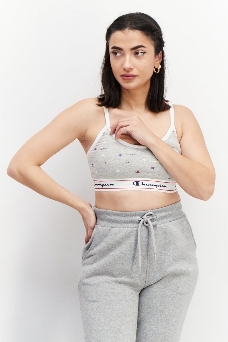 Champion Women Non Padded Sports Bra, Grey - Image 1