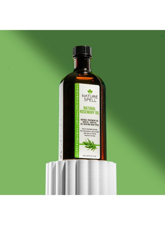Nature Spell Rosemary Oil For Hair & Skin, Rosemary Oil For Hair Growth, Pre-Diluted, Treat Dry Damaged Hair to Target Hair Loss, 5.07 fl oz - Image 4
