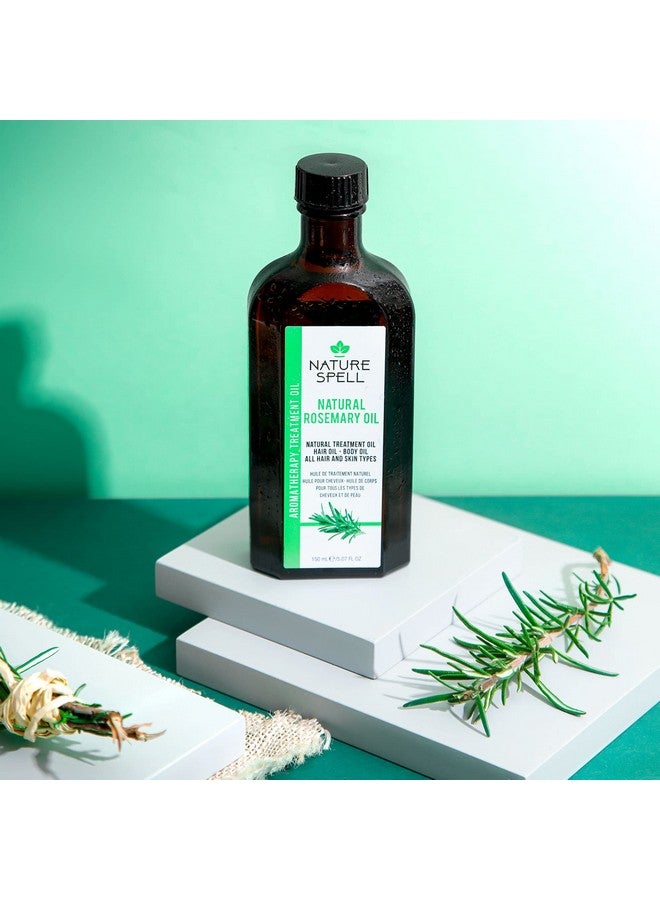 Nature Spell Rosemary Oil For Hair & Skin, Rosemary Oil For Hair Growth, Pre-Diluted, Treat Dry Damaged Hair to Target Hair Loss, 5.07 fl oz - Image 2