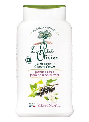 LE PETIT OLIVIER Le Petit Olivier Shower Cream - Jasmine Blackcurrant - Gently Cleanses Skin - Fresh and Moisturizing - pH Neutral - Dermatologically Tested - Free Of Soap and Dyes - 8.4 oz 