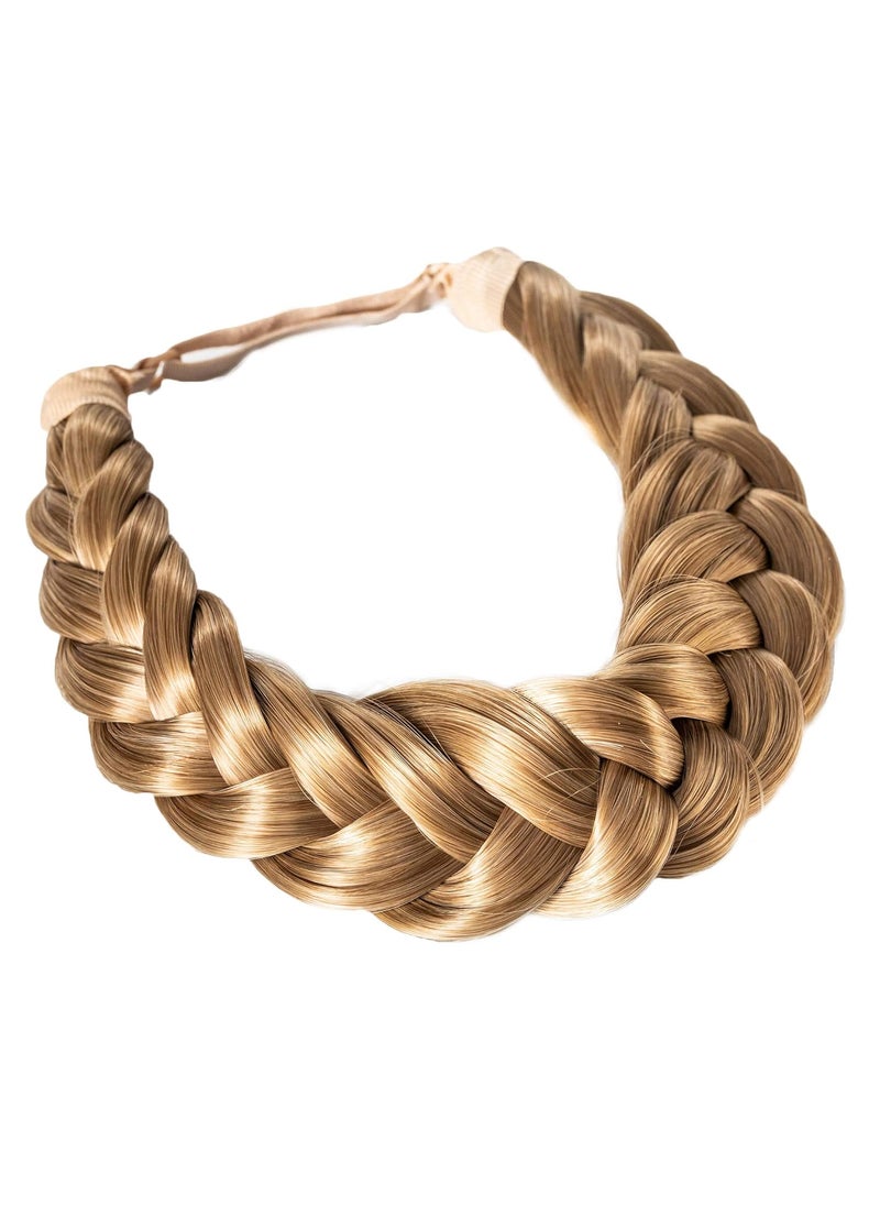 MADISON BRAIDS - Madison Braids Womens Two Strand Headband Hair Braid Thick Natural looking Extension  Halo  Dirty Blonde - Image 1