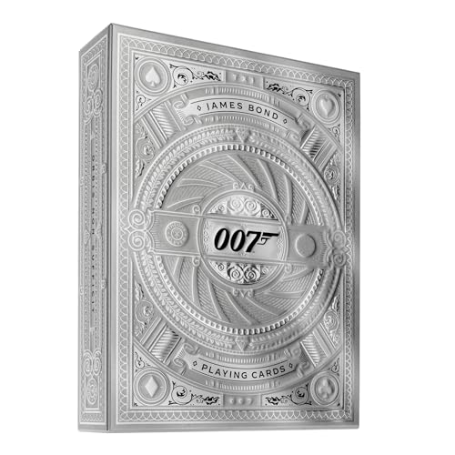 theory11 James Bond Silver Edition Playing Cards 007 Playing Cards Poker Size Standard Index - Image 1