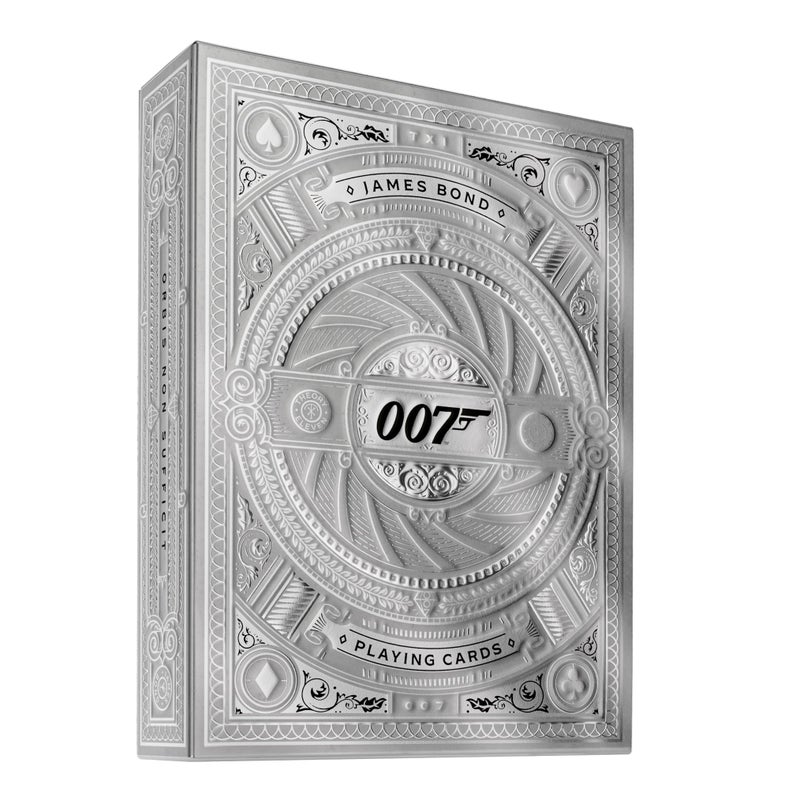 theory11 James Bond Silver Edition Playing Cards 007 Playing Cards Poker Size Standard Index - Image 3