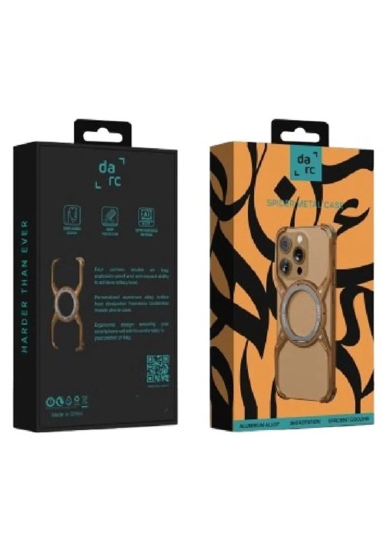 darc SPIDER Case with MagSafe Stand for iPhone 16 Pro Max- Desert Titanium 