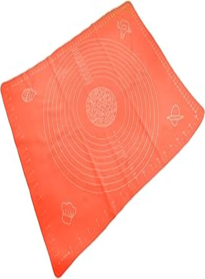 Silicone Dough Mat With Measurements 40 * 50 Cm, Orange Worl-381