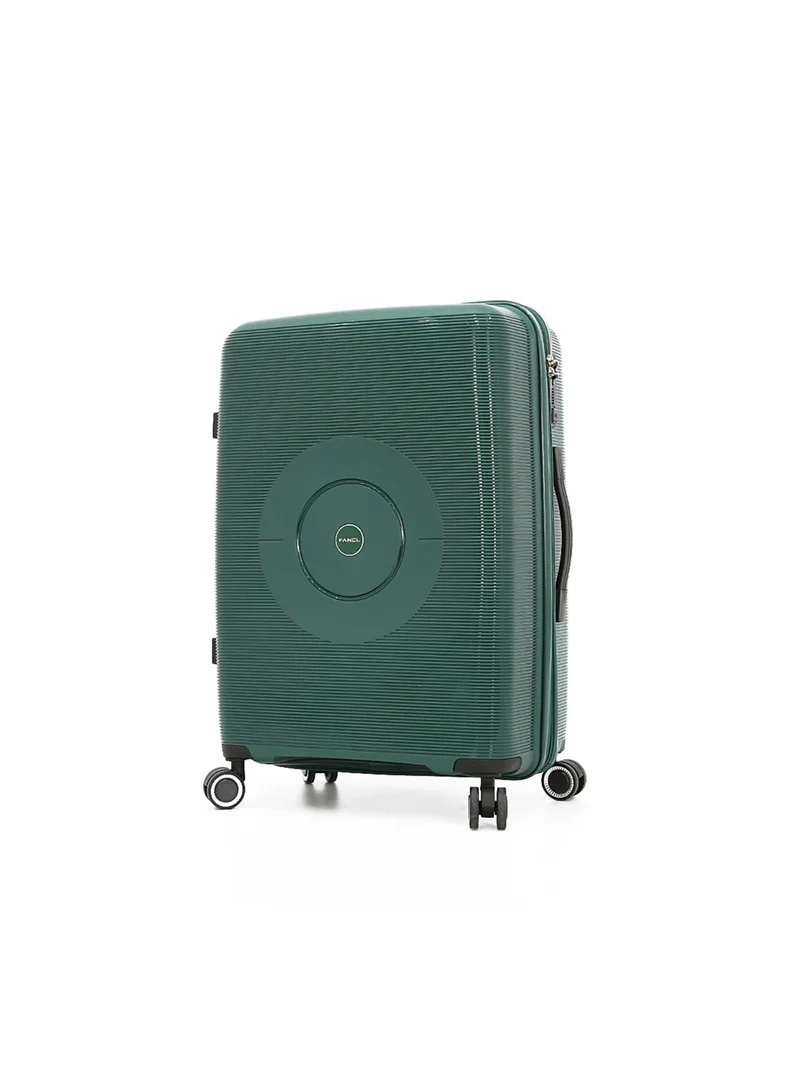 فانكل Hardside Luggage Trolley Bag 3 Pieces Set,Green (S-20",M-24",L-28")