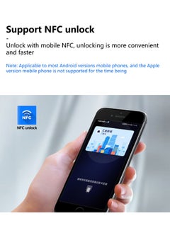 Sharpdo Smart Fingerprint Electronic Door Lock with Bluetooth - Versatile Access via Fingerprint, Card, Key & Password - Ideal for Home, Apartment, Office, and Hotel Security  - Image 2