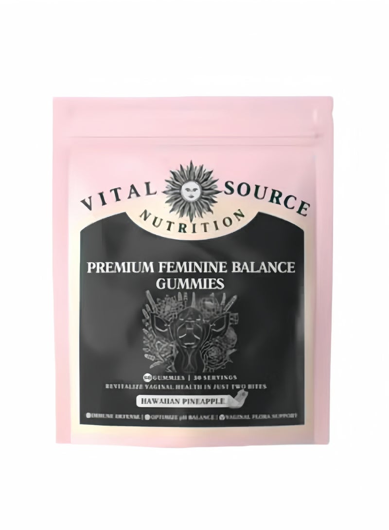 Vital Source Nutrition Feminine Balance Gummies,for Women of All Ages (1Bags/60Grain) - Image 1