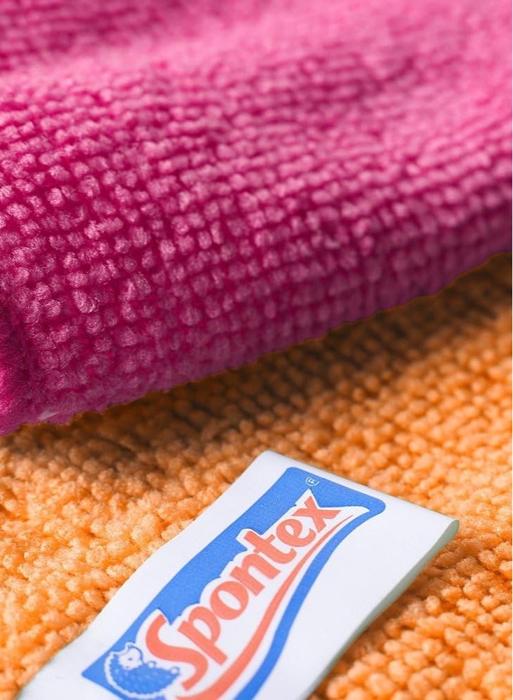 Spontex 8-Piece Multipurpose Microfiber Towel Cleaning Cloth 30 x 30 cm - Image 4