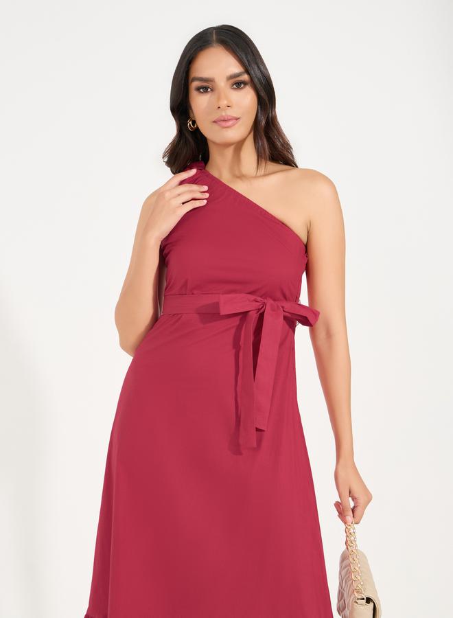 Styli One-Shoulder Ruffle Dress  - Image 2