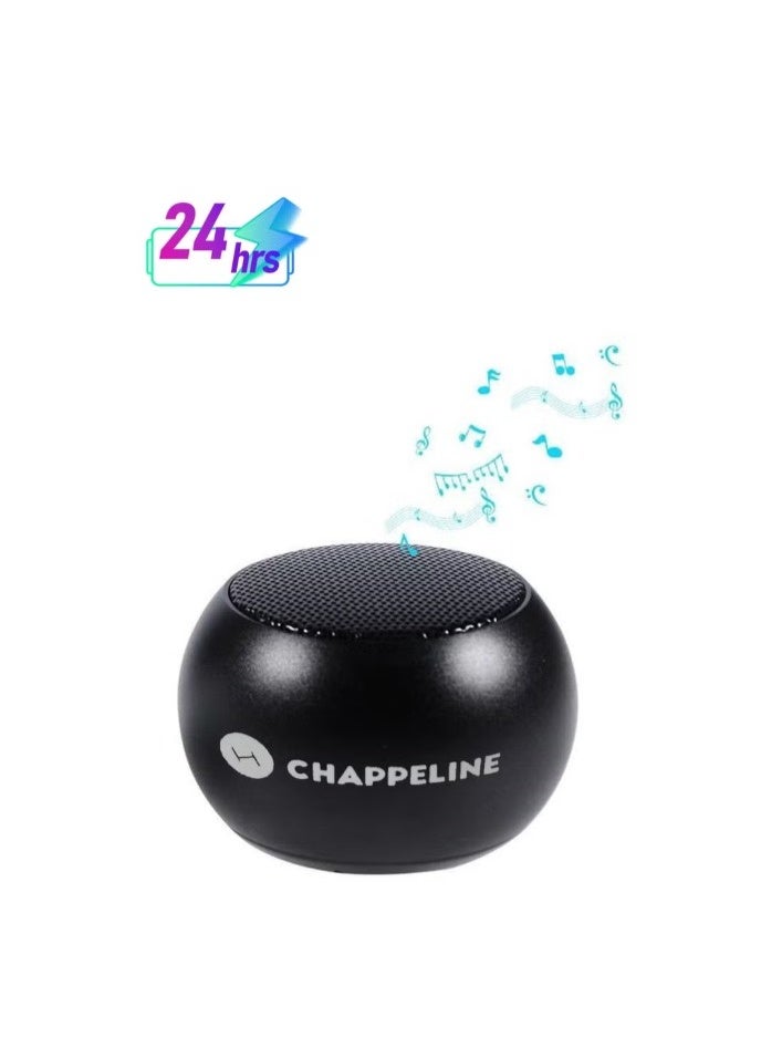 CHAPPELINE BL3 Mini Wireless Bluetooth High-Quality Sound Rechargeable Black - Image 1