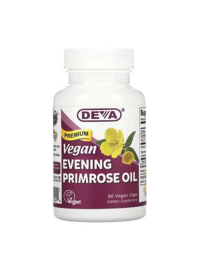 Deva Vegan Premium Evening Primrose Oil 90 Vegan Caps  - Image 1