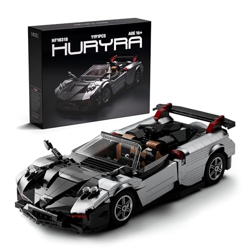 Nifeliz HURYRA Sports Car Building Set 114 Scale Supercar Model Building Set for Display and Collectors Ideal Gift for Adults and Car Lovers 1191 PCS NF10318 - Image 1