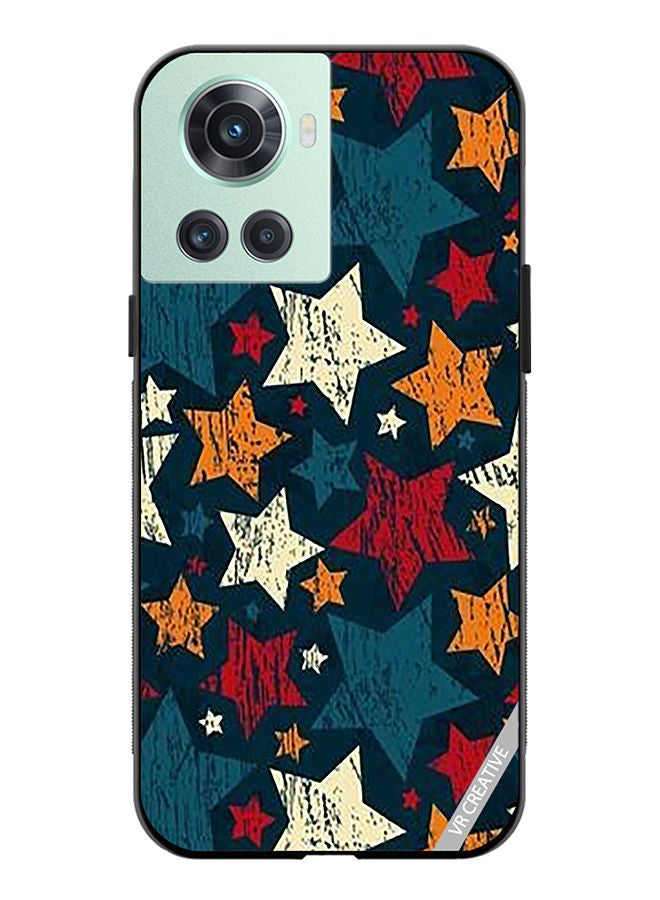 VR CREATIVE Protective Case Cover For OnePlus 10R Colorful Stars Design Multicolour - Image 1