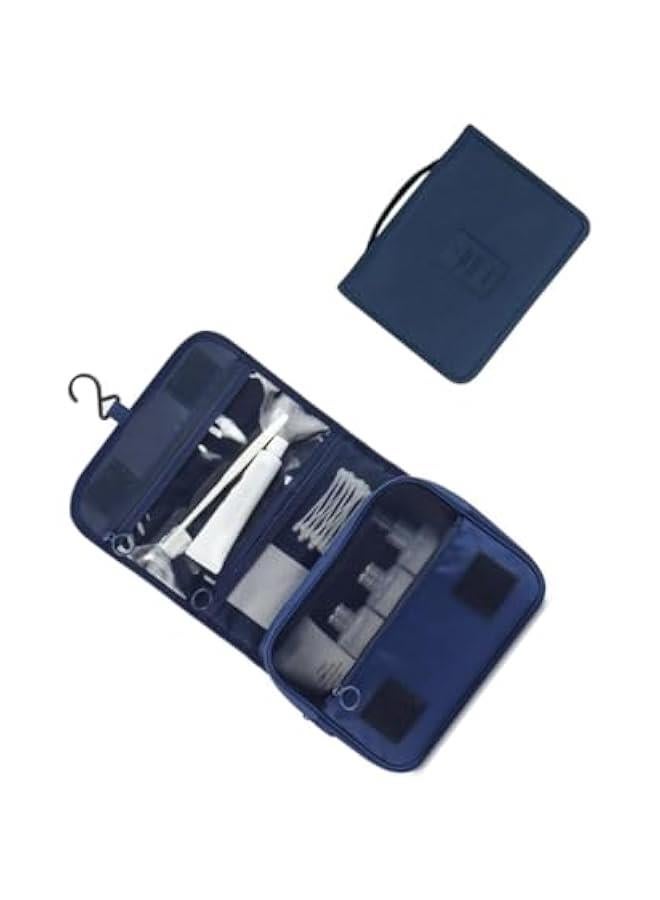 HOOKOR Travel Set,Multi functional travel storage bag, High Quality Waterproof Portable Man Bag,Men's Travel Toiletries Bag,Women Cosmetic Organizer Pouch Hanging Wash Bags,Bathroom Shower Bag (Blue) - Image 1