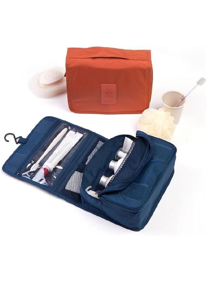 HOOKOR Travel Set,Multi functional travel storage bag, High Quality Waterproof Portable Man Bag,Men's Travel Toiletries Bag,Women Cosmetic Organizer Pouch Hanging Wash Bags,Bathroom Shower Bag (Blue) - Image 5