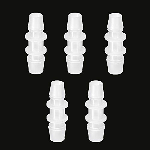 Feelers Plastic Hose Barb Reducer Fitting, 1" to 3/4" Barb Hose ID, Reducing Barbed Connectors Mender Splicer Union for Air Water Fuel (Pack of 5) - Image 1